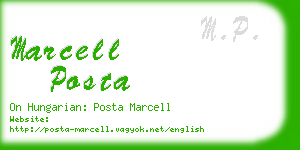 marcell posta business card